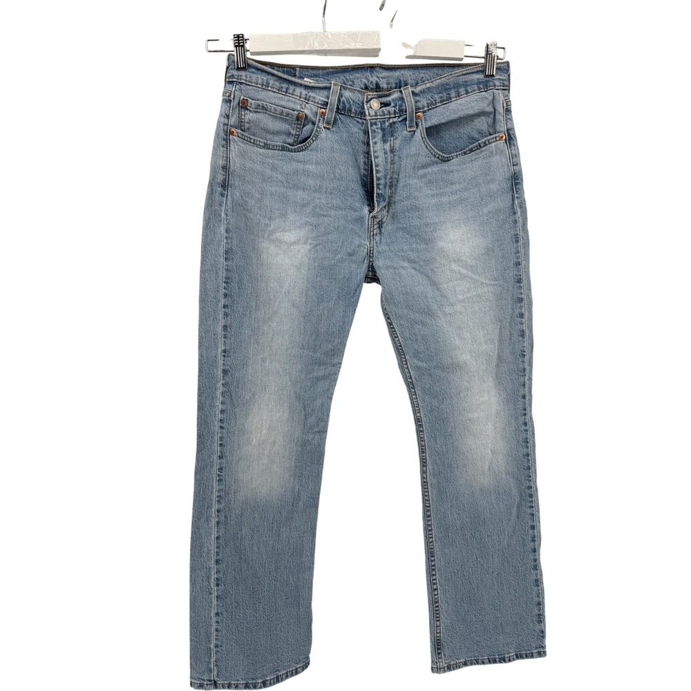 Levi's 527 Slim Bootcut Jeans Mens 34x30 Light Blue Denim Casual Western 8843